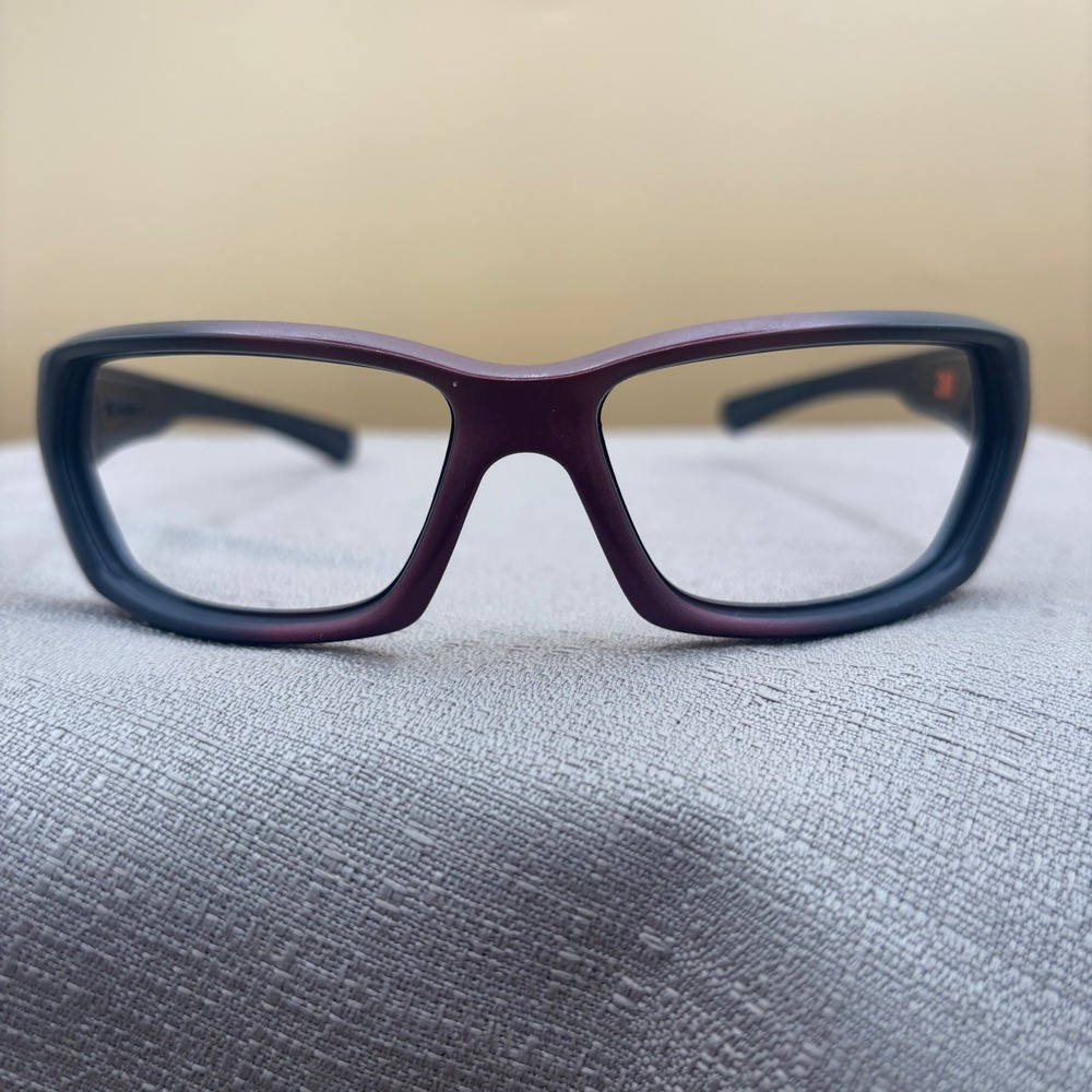 3M V1000 Safety Glasses Frames Wine Black Z87-2+ Wrap Sporty 61-18 130mm
